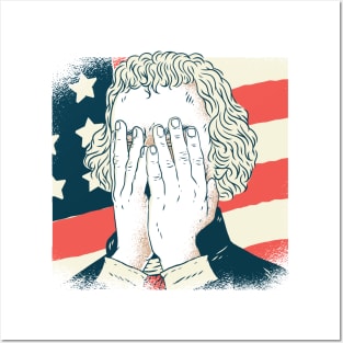 Thomas Jefferson Facepalm Posters and Art